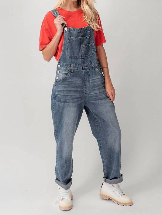 Urban Daizy - Relaxed Fit Denim Overalls