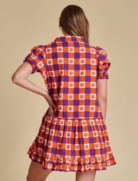 Stewart Simmons - Go Gingham Ruffle Dress