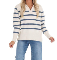 In February - Cozy Current Stripe Sweater