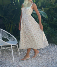 Dottie Dottie Garage - Floral Sweetheart Midi Dress