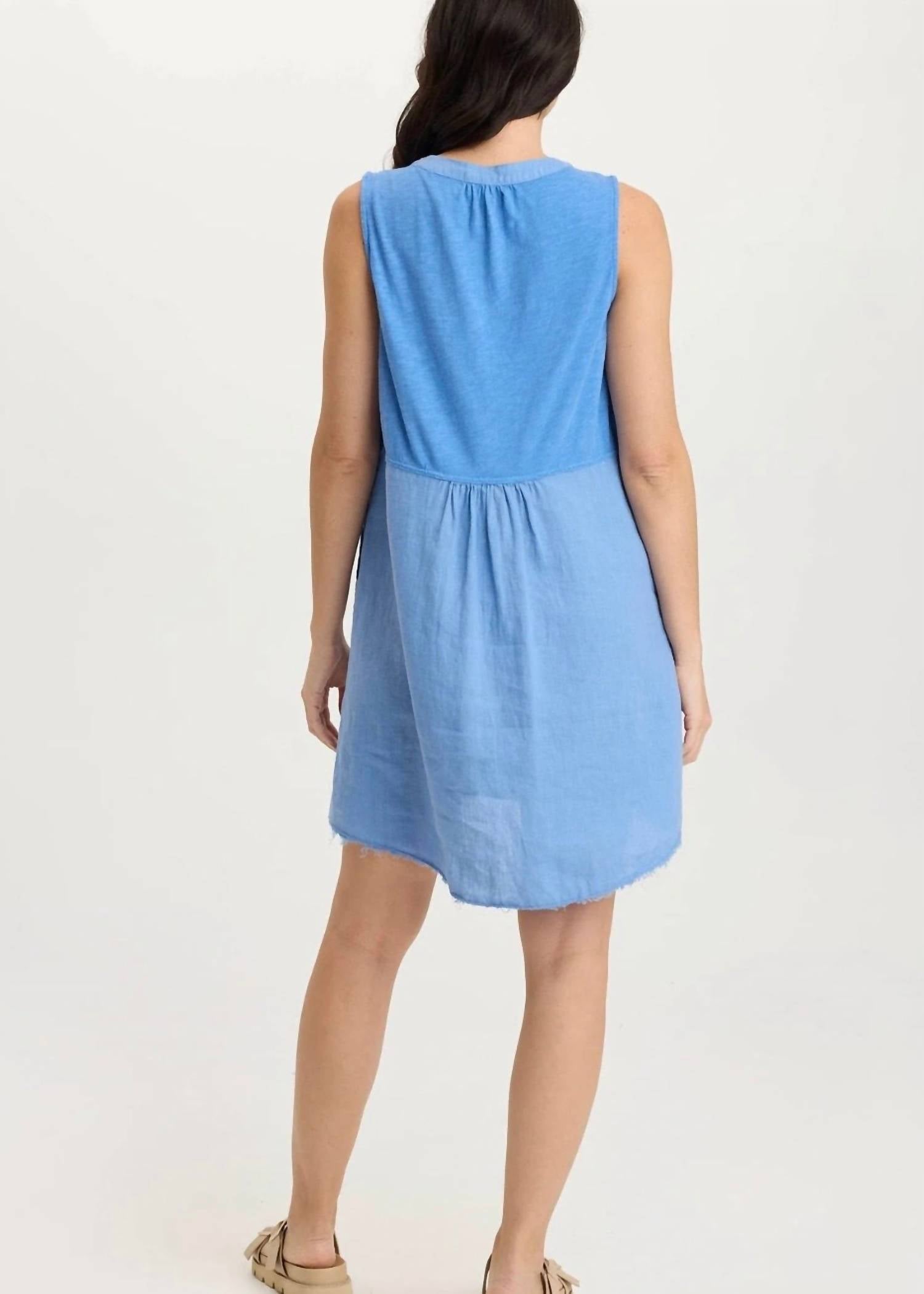 XCVI Catava Mini Dress in shasta lake - women's dress - alternate view