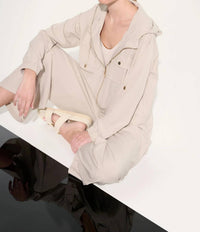 Joseph Ribkoff - Hooded Zip Up Boxy Utility Jacket