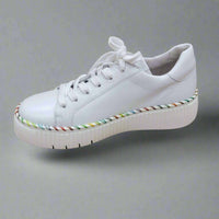 GABOR Women's Low-top Sneaker in white multi - women's sneaker - view 4