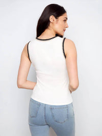 Charlie B - Crochet Detail Knit Tank Top