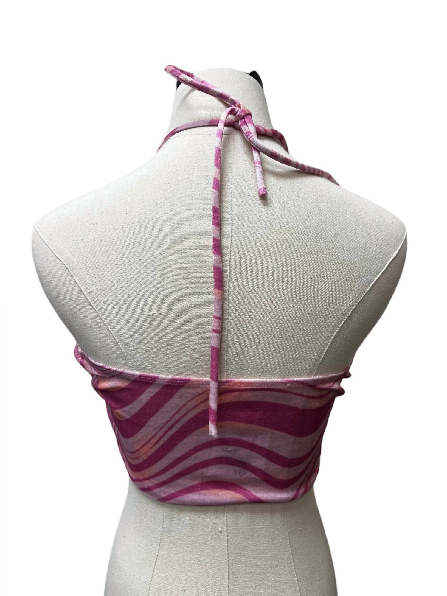 Et Clet - RETRO TIE CROP TOP