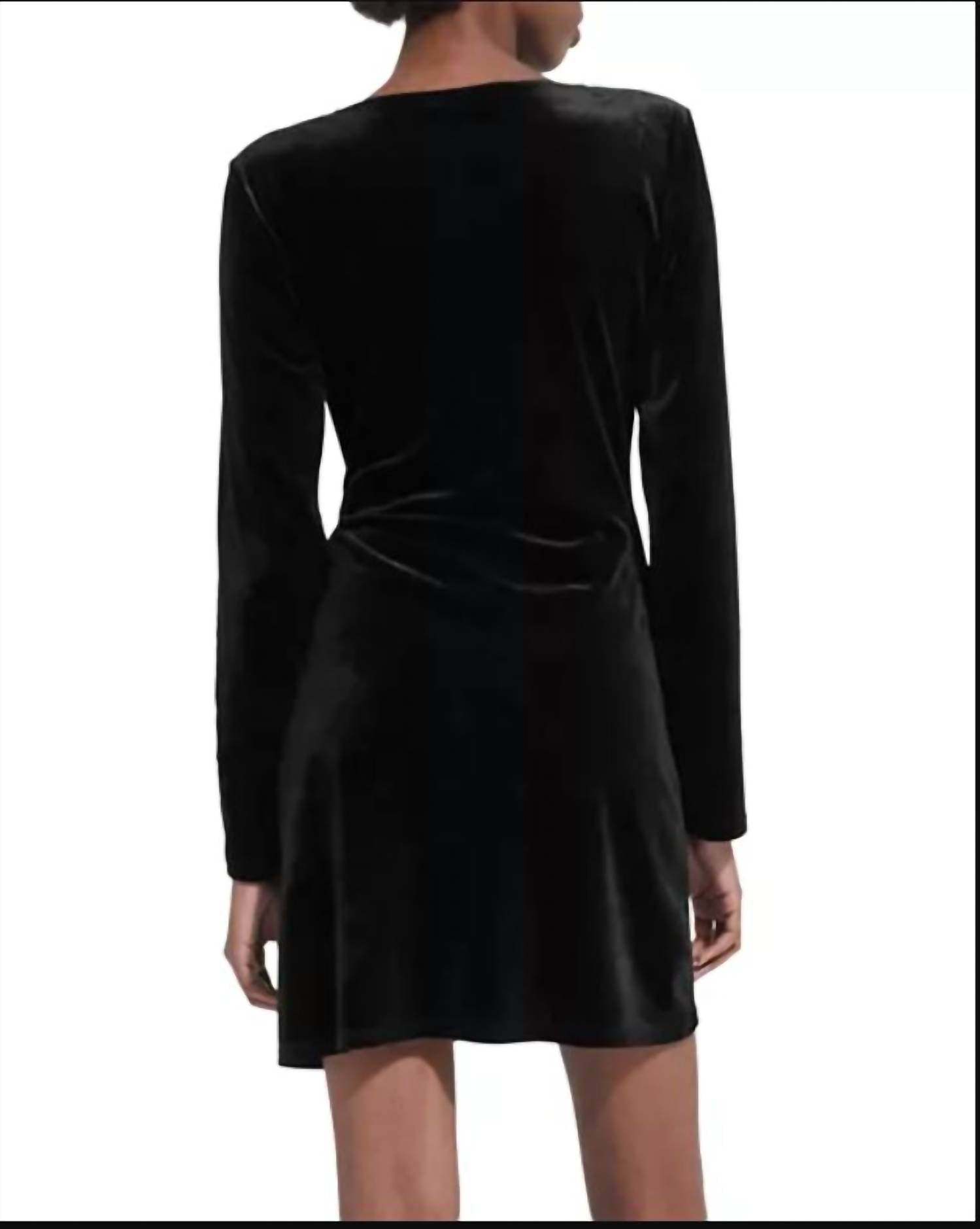 The Kooples - Draped Velvet Mini Dress