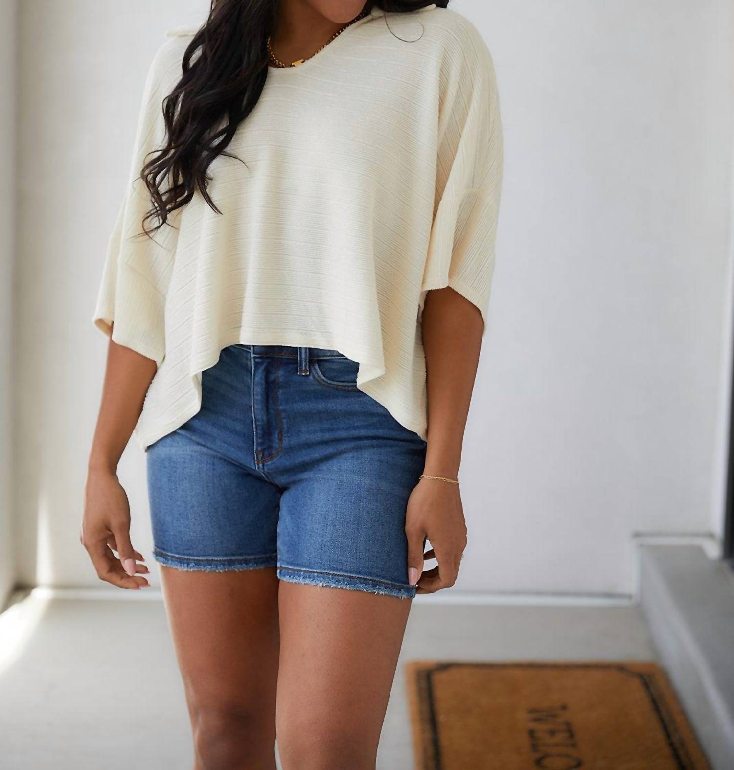 Hailey & Co - Brianna Boxy Crop Top