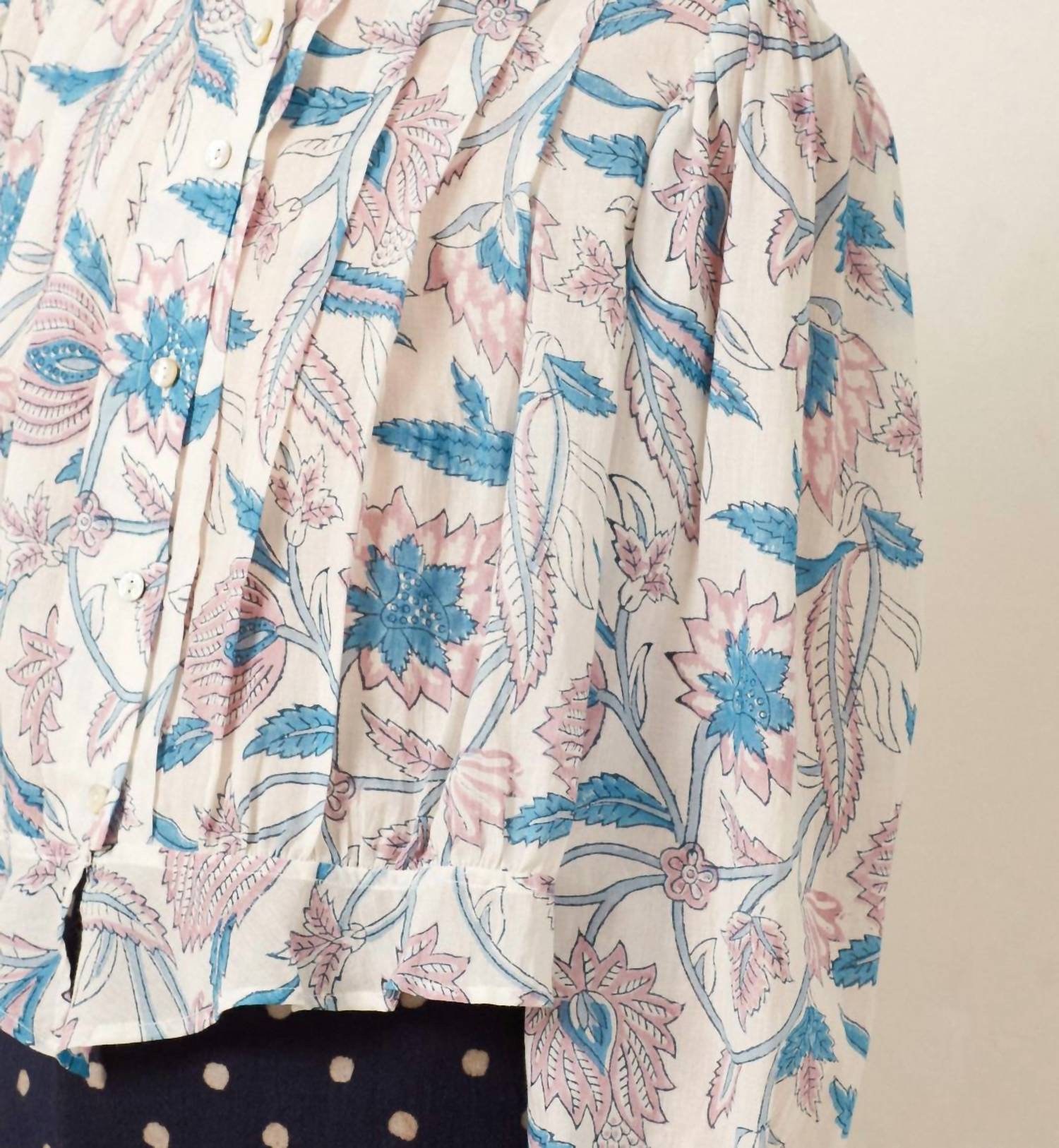 ALIX OF BOHEMIA Ryland Valentine Shirt in blue - women's blouse - view 5