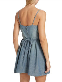 Re/Done - Chambray Gathered Dress