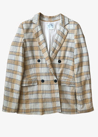 Forte Forte - Women's Tartan Double-breasted Blazer