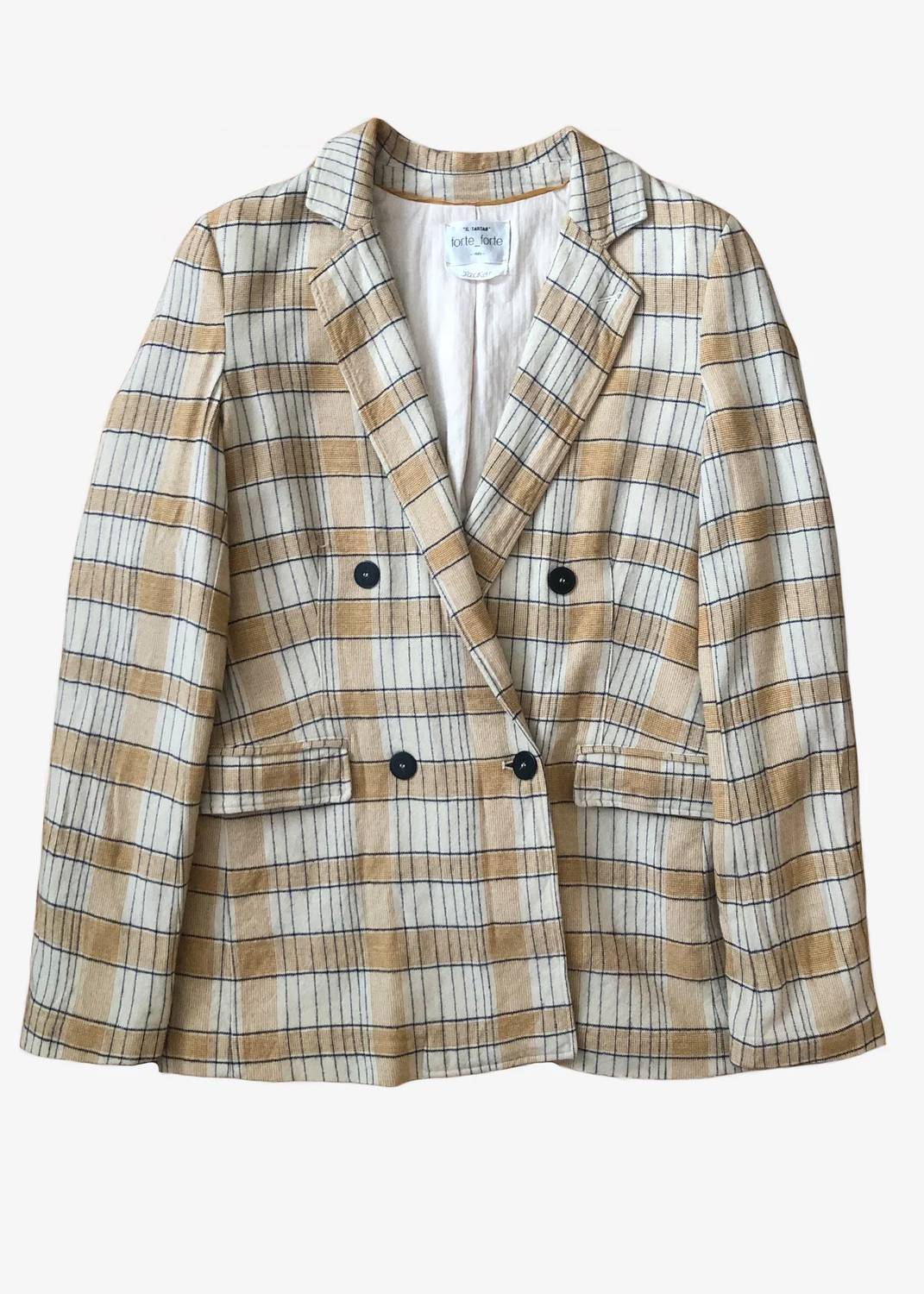 Forte Forte - Women's Tartan Double-breasted Blazer