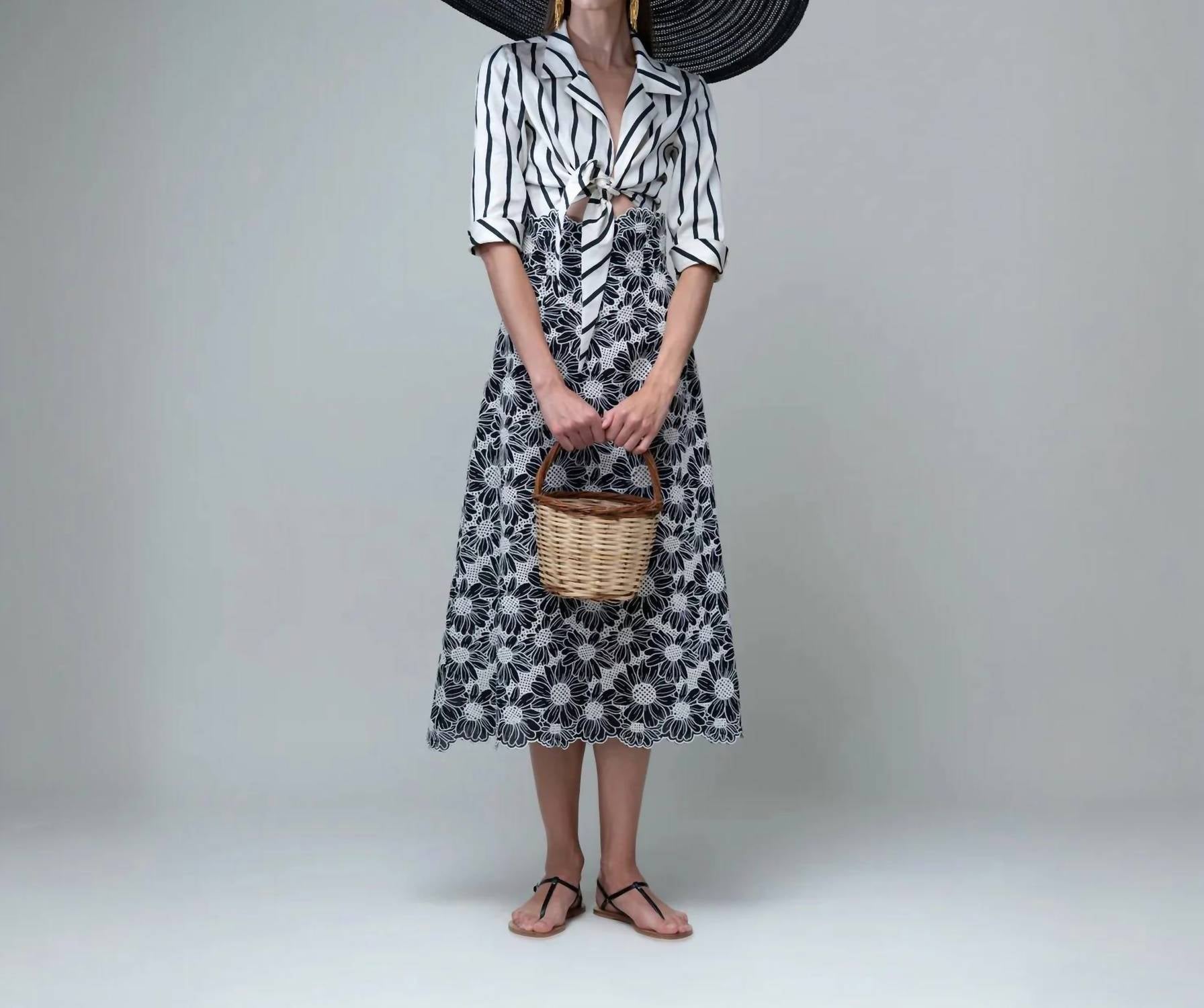 Maison Zoulias - Nadege Midi Skirt