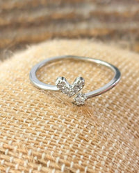 White Label - Women's Pavé Heart Ring