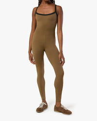 We Wore What - Contrast Strap Scoopneck Jumpsuit