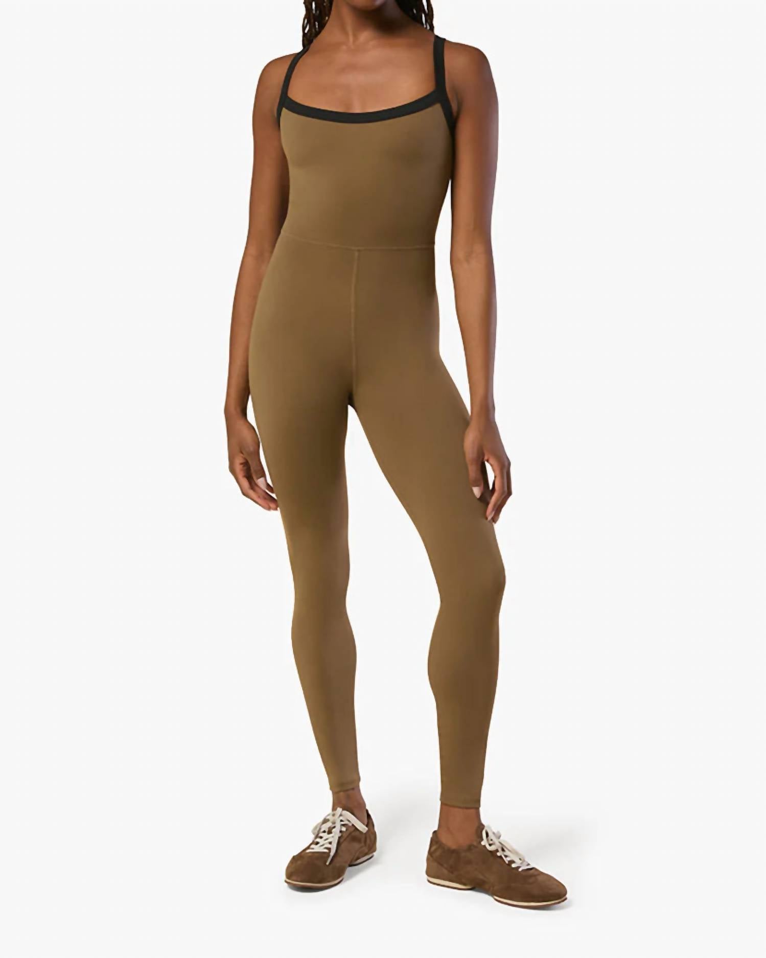 We Wore What - Contrast Strap Scoopneck Jumpsuit