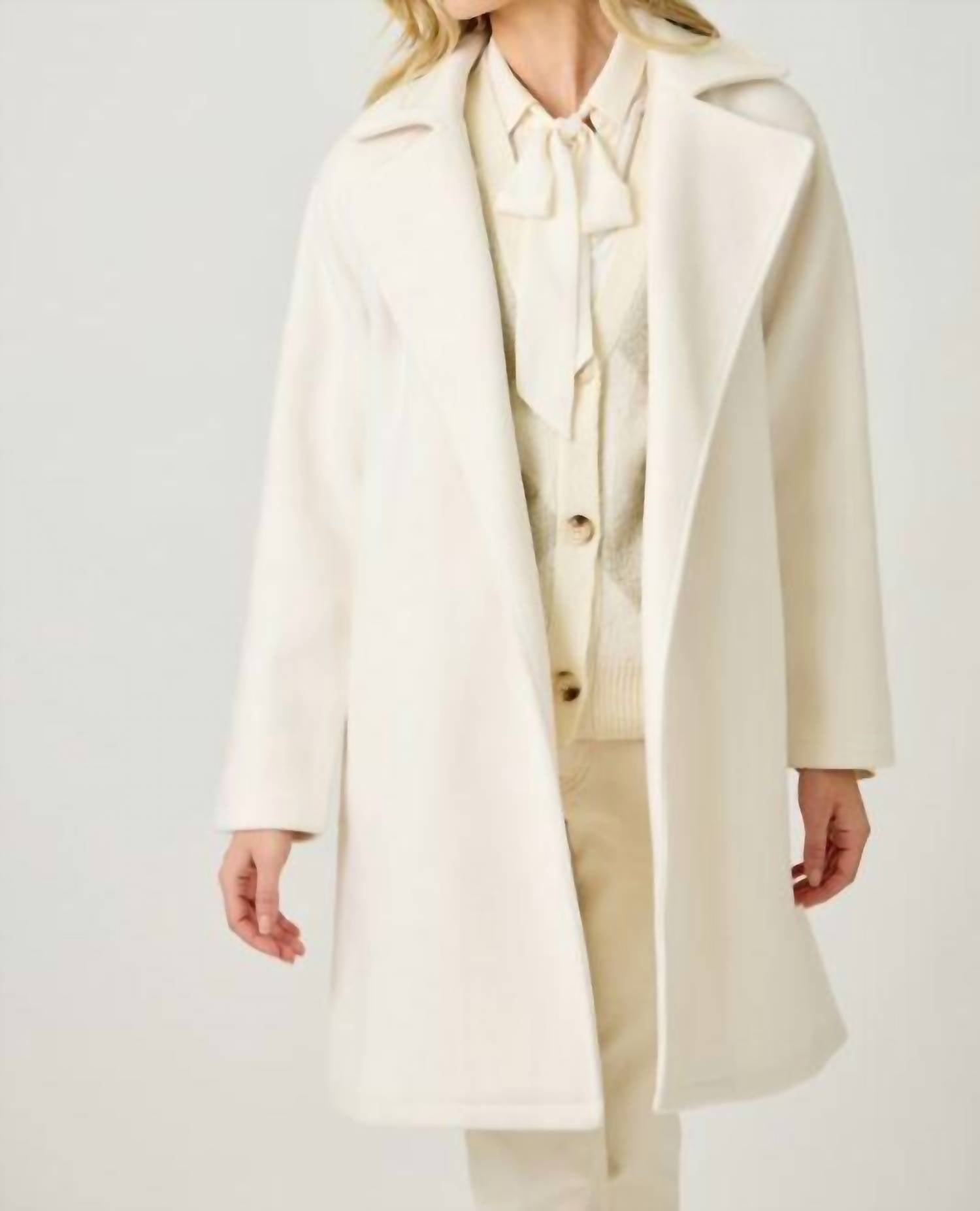 Mystree - Lapel Collar Robe Coat