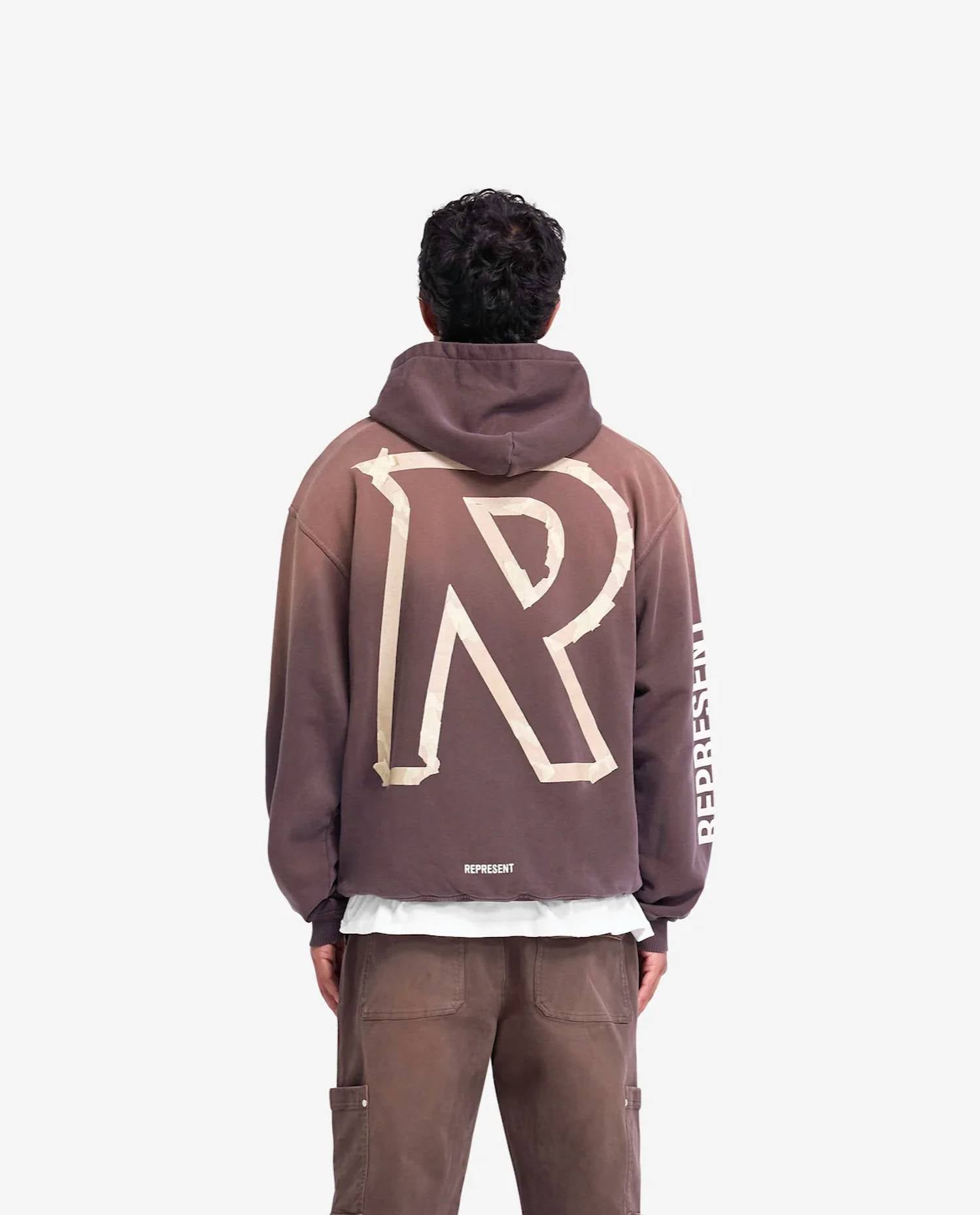 Represent - Masking Tape Initial Hoodie