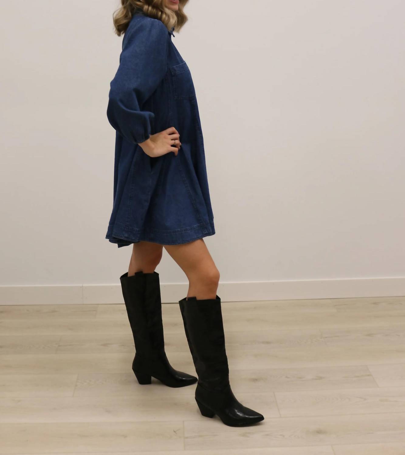 Entro - Jemma Button Front Mini Dress