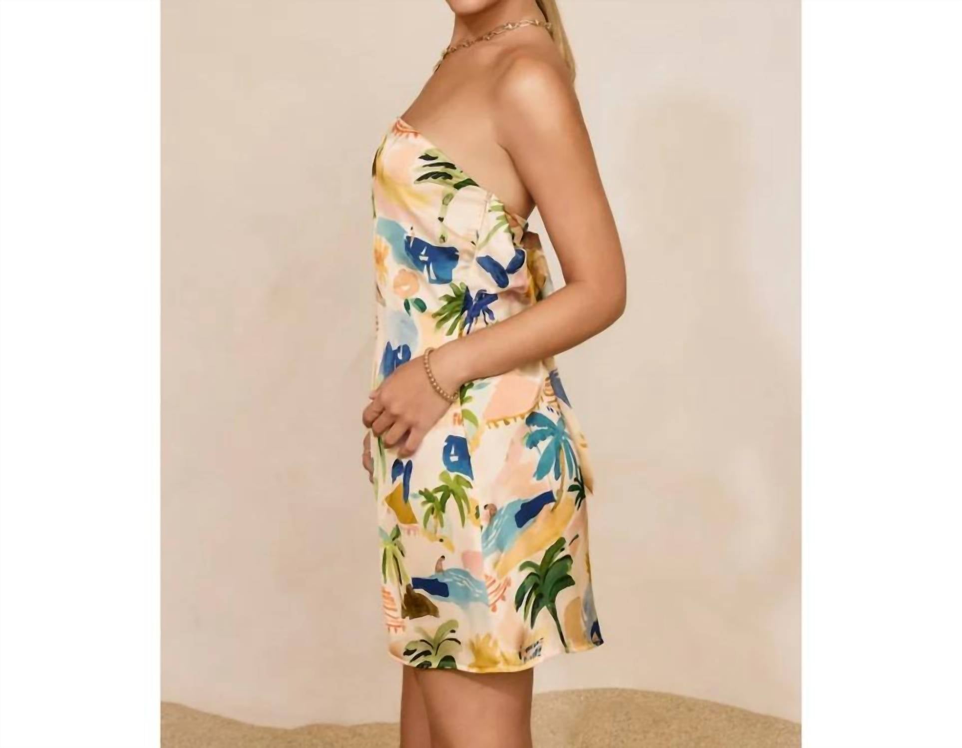 Dress Forum - Isla Bonita Strapless Back Detail Mini Dress
