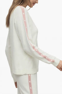 Barefoot Dreams - Cozy Chic Ultra Lite Heart Stripe Pullover