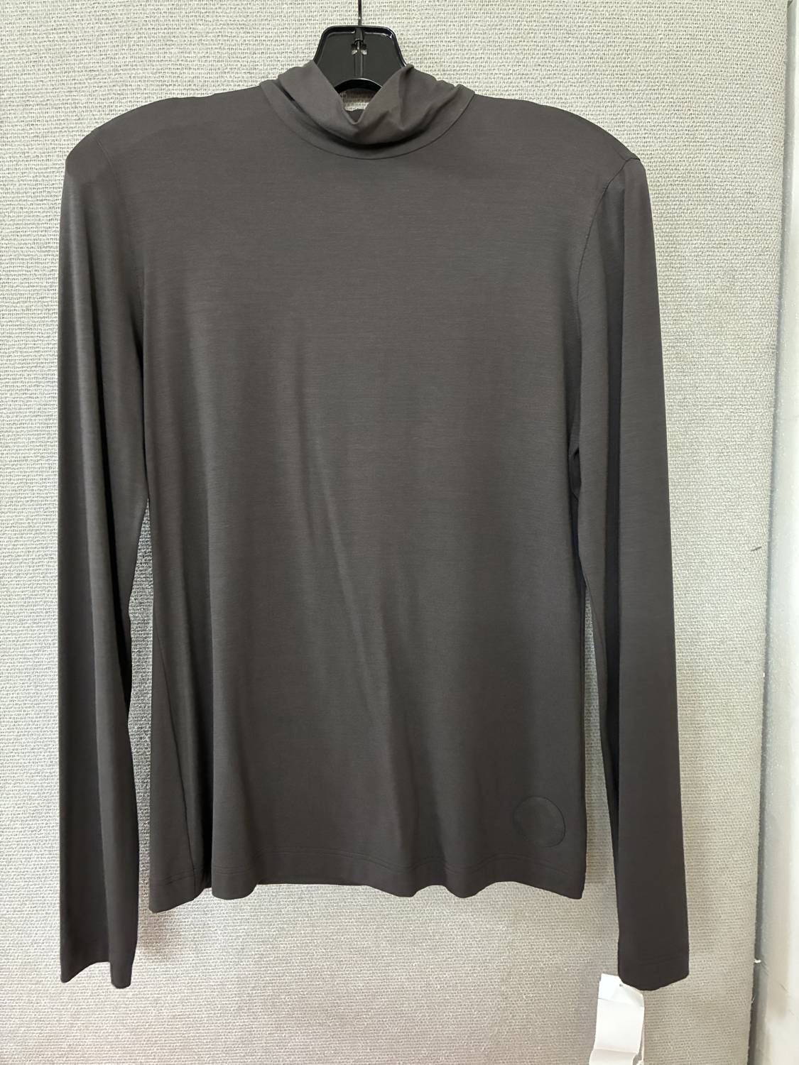 AKRIS PUNTO Women's Mock Neck Top in bark - women's long sleeve top