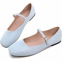 Hee Grand - Women's Mary Jane Buckle Strap Flat Shoes