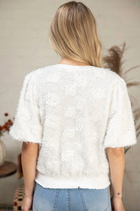 Deon - Hadley Ribbed Ruffle Trim Top