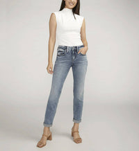 Silver Jeans Co - Boyfriend Mid Rise Slim Leg Jeans