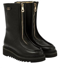 Salvatore Ferragamo - Women's Zip-up Leather Boots