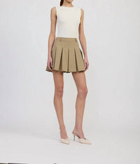 En Saison - Arden Pleated Mini Skirt