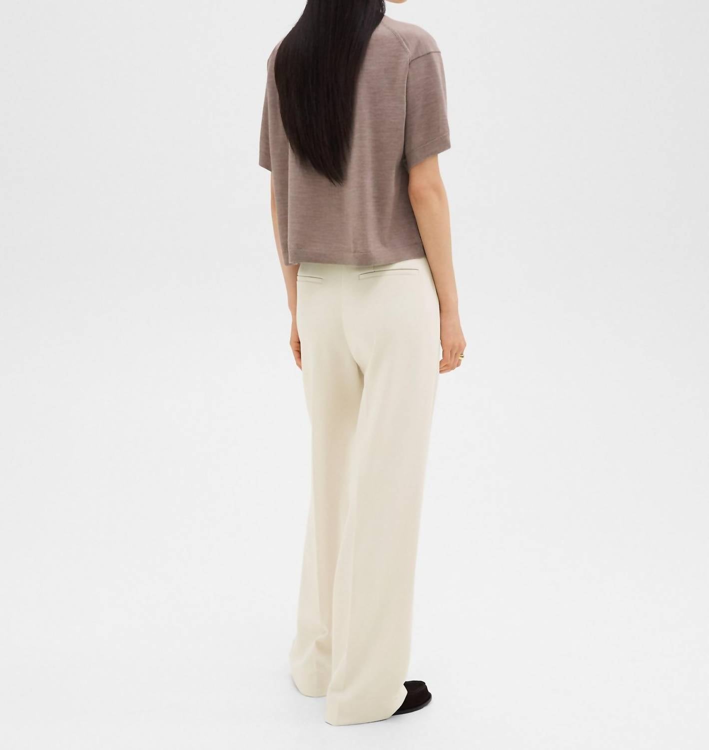 Theory - Relaxed Admiral Crepe Straight Pant