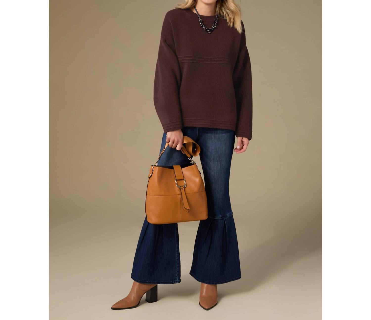 Coco + Carmen - Delphina Long Sleeve Lattice Back Sweater