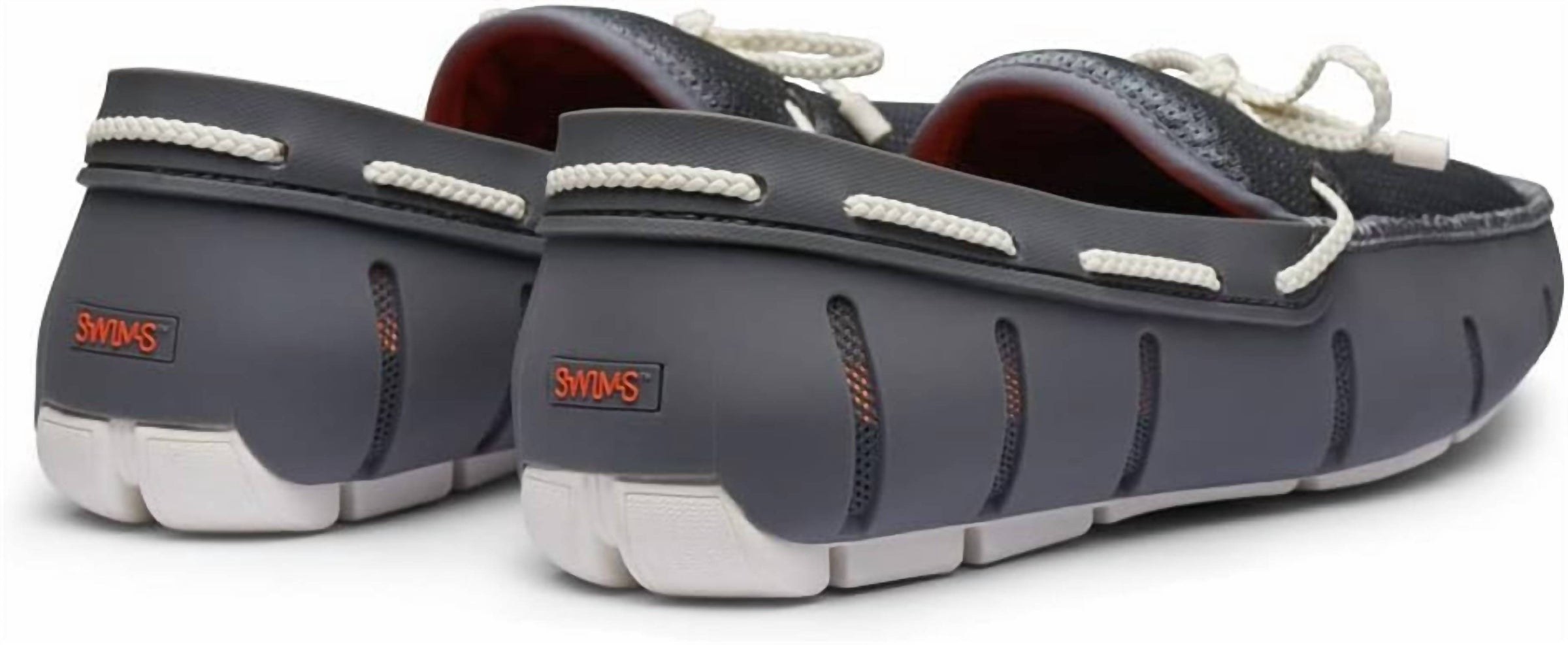 SWIMS Men's Braided Lace Loafer in basalt grey - men's loafer - alternate view