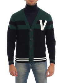 Valentino - V Logo Patch Cardigan