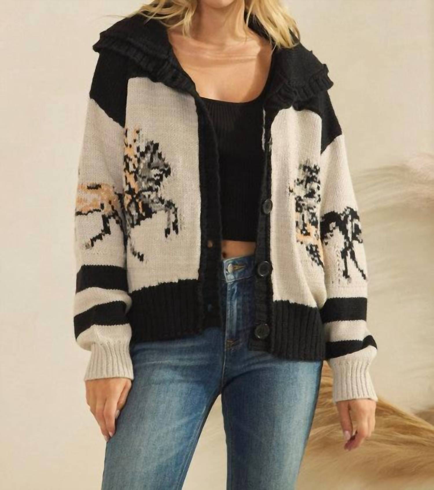 Veveret - Annie Print Sweater