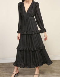 Line And Dot - Harlow Tiered Midi Dress