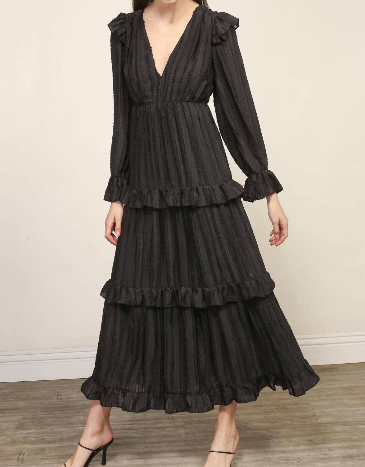 Line And Dot - Harlow Tiered Midi Dress