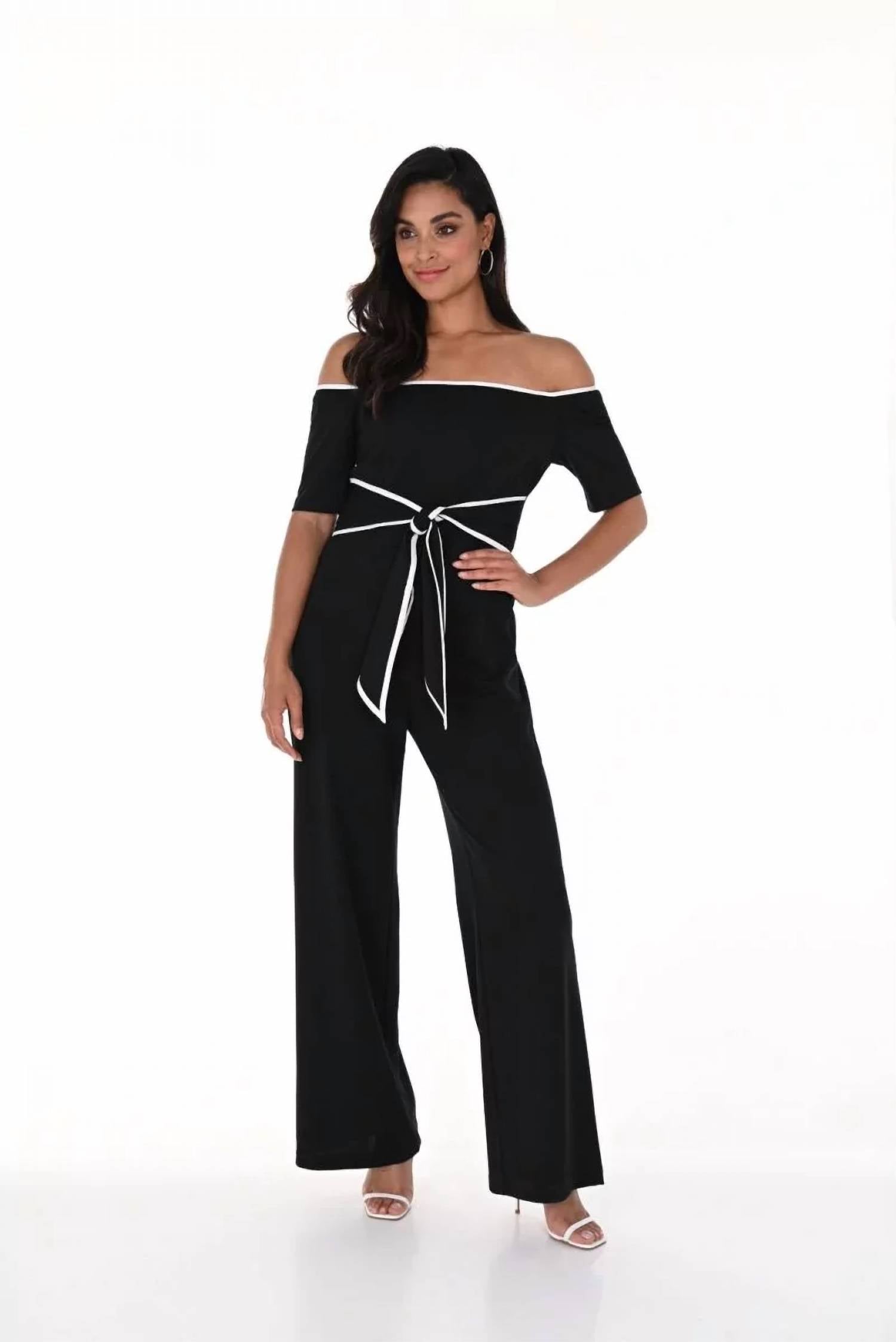 Frank Lyman - Baez Open Shoulder Jumpsuit