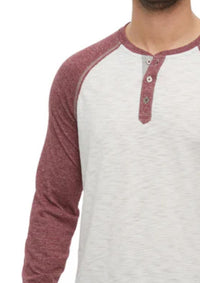Flags & Anthem - Eastpoint Blocked Siro Slub Henley Shirt