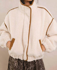ELAN Cozy Fall Coat Jacket in sand - women's jacket - view 4