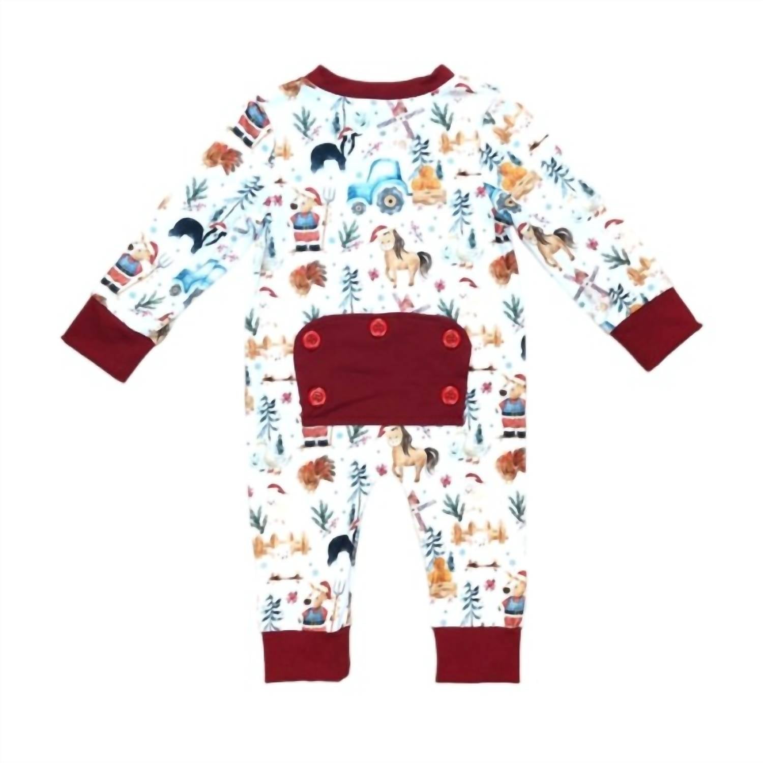 Melina & Me - Kid's Christmas Farm Romper