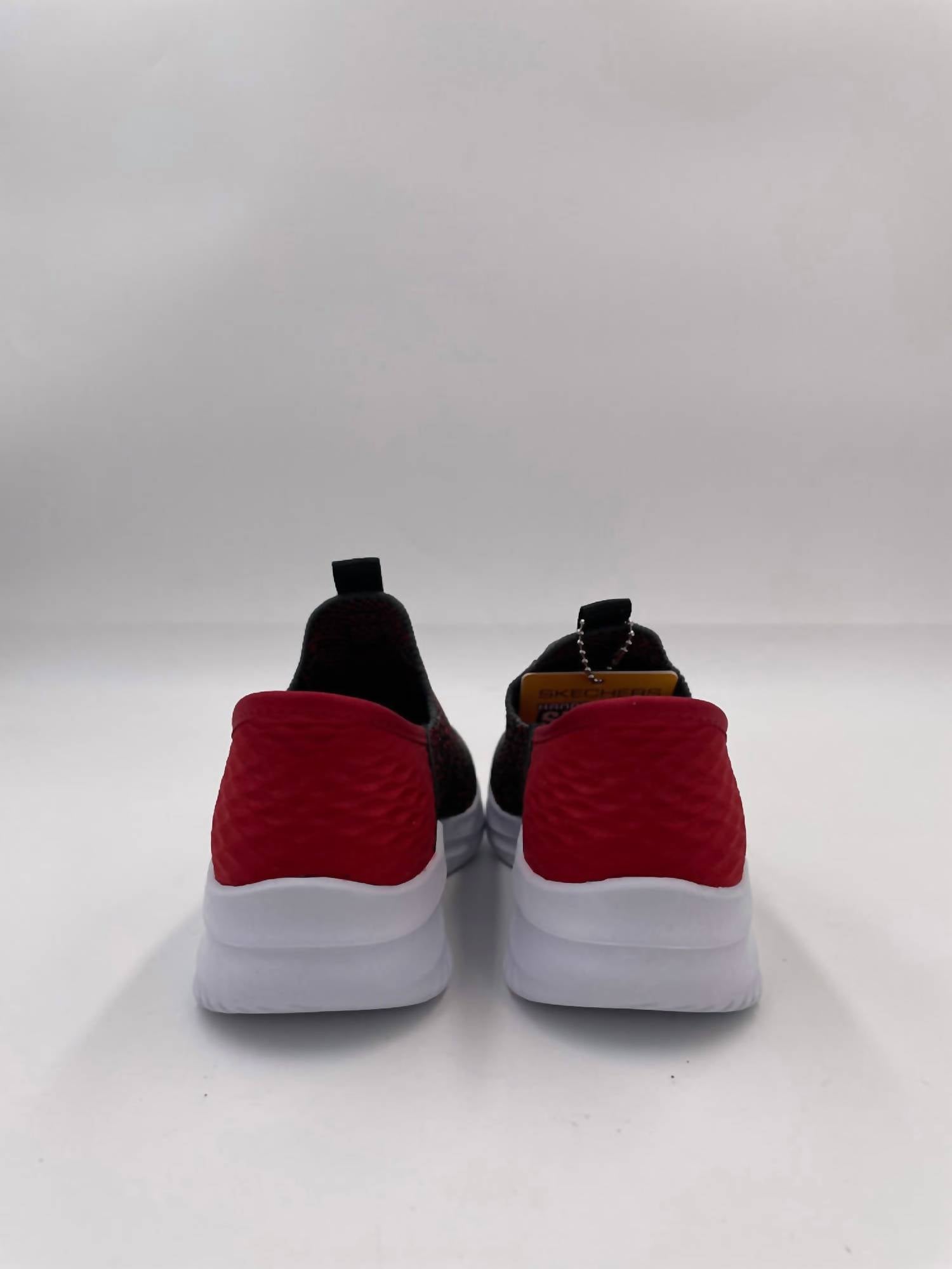 Skechers Boy's Ultra Flex 3.0 Brisk-spec Sneakers in charcoal red - kids' sneaker - alternate view