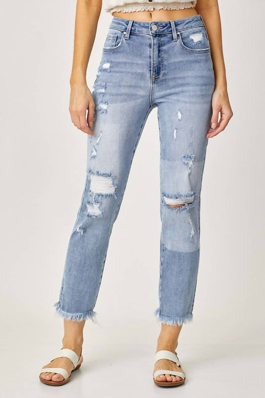 Risen - High Waist Straight Jeans