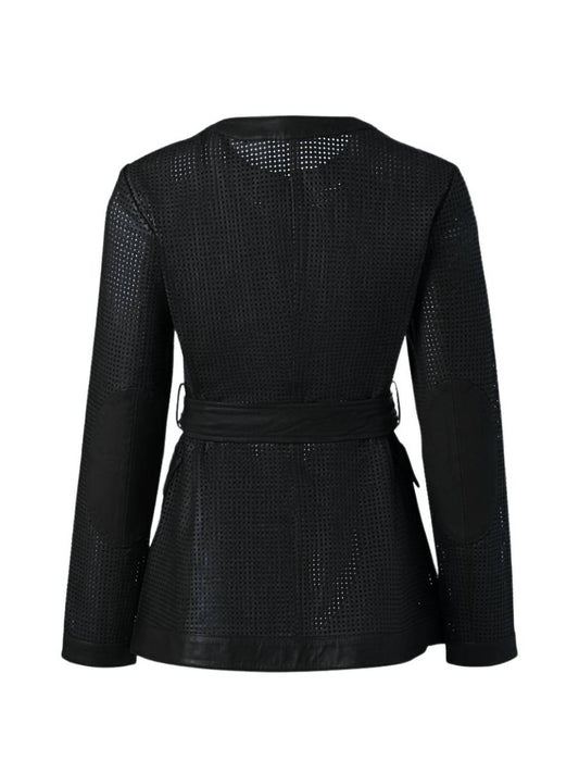 Iris Setlakwe - Women's Perforated Leather Jacket