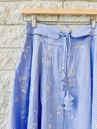 Hunter Bell - Thistle Embroidered Midi Skirt