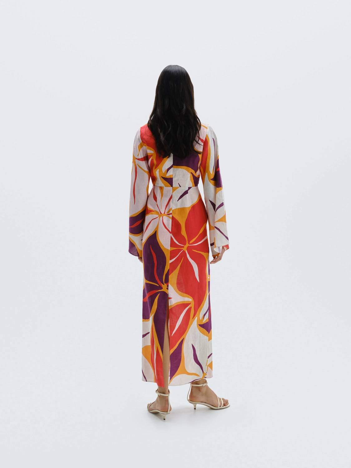 Cala De La Cruz - Calabria Long Sleeve Midi Dress
