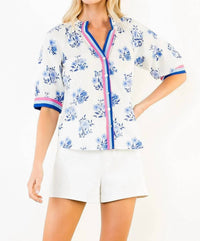 Thml - Button Down Floral Print Top