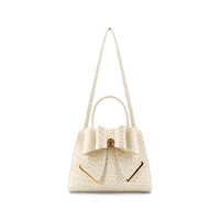 Like Dreams Women's Colette Bow Crossbody Bag in ivory - women's bag - detail view