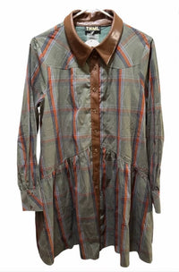 Thml - Plaid Button Up Dress