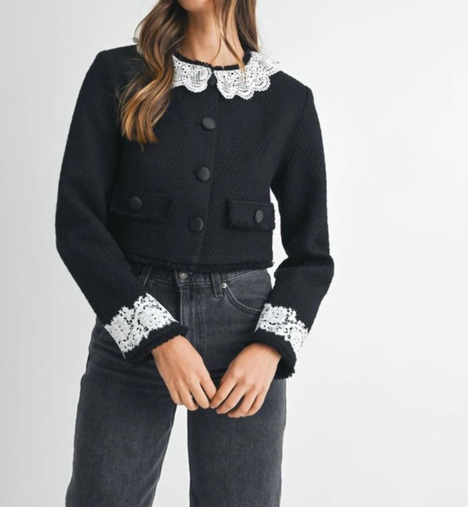Mable - Paris Tweed Long Sleeve Jacket
